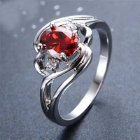 fashion charm engagement rings shine artificial band eternity ring for women big gift ladies love jewelry