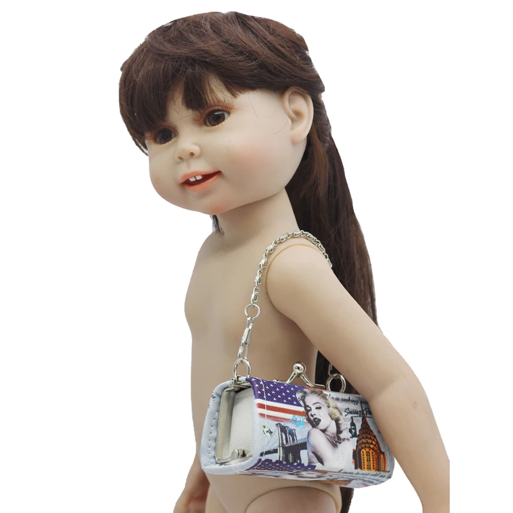 1 шт., модная сумка для кукол 18 дюймов 43 см, подходит для кукол 1/3, 1/4, BJD, 16 дюймов, посылка, аксессуары, Детские Подарочные игрушки