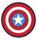 Коврик Капитан Америка из Диснея, круглая бархатная напольная ковровая дорожка для спальни, гостиной с пятиконечными звездами, не скользит, для взрослых и детей