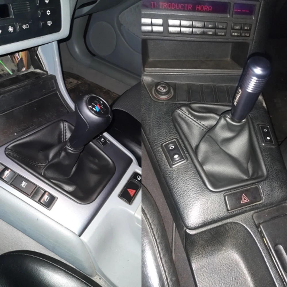 

Leather Manual Gear Shift Knob Lever Shifter Gaiter Boot Cover Case For BMW E30 E36 E39 E46 E60 E81 E82 E87 E88 E90 E91 E92 E93