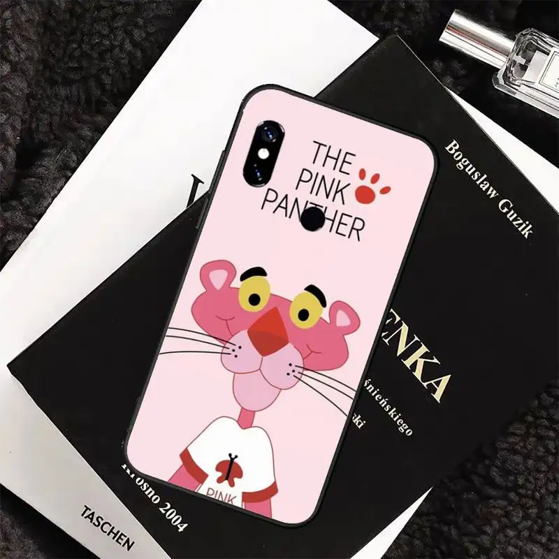 

Cute playful pink panther Phone Case For Xiaomi Redmi 7 8 9t a3Pro 9se k20 mi8 max3 lite 9 note 9s 10 pro