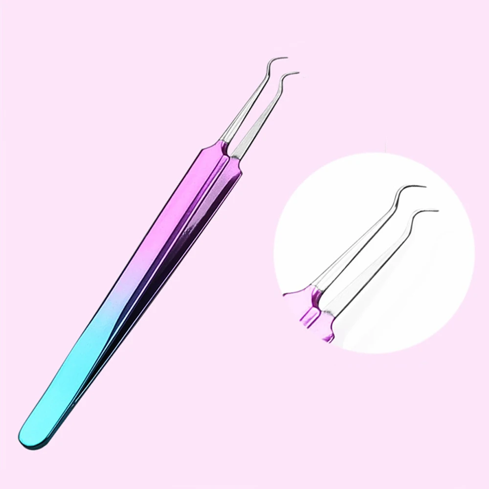 1pc Stainless Steel Acne Needle Tweezers Blackhead Remover Face Care Tool Eyebrow Multi-purpose Extention False Eyelashes | Красота и
