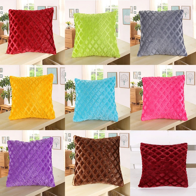 

Fashion Plush Decorative Cushion Cover Home Plush Pillow Case Bed Room Pillowcases Decoration Sofa Throw Pillow Covers 43*43cm