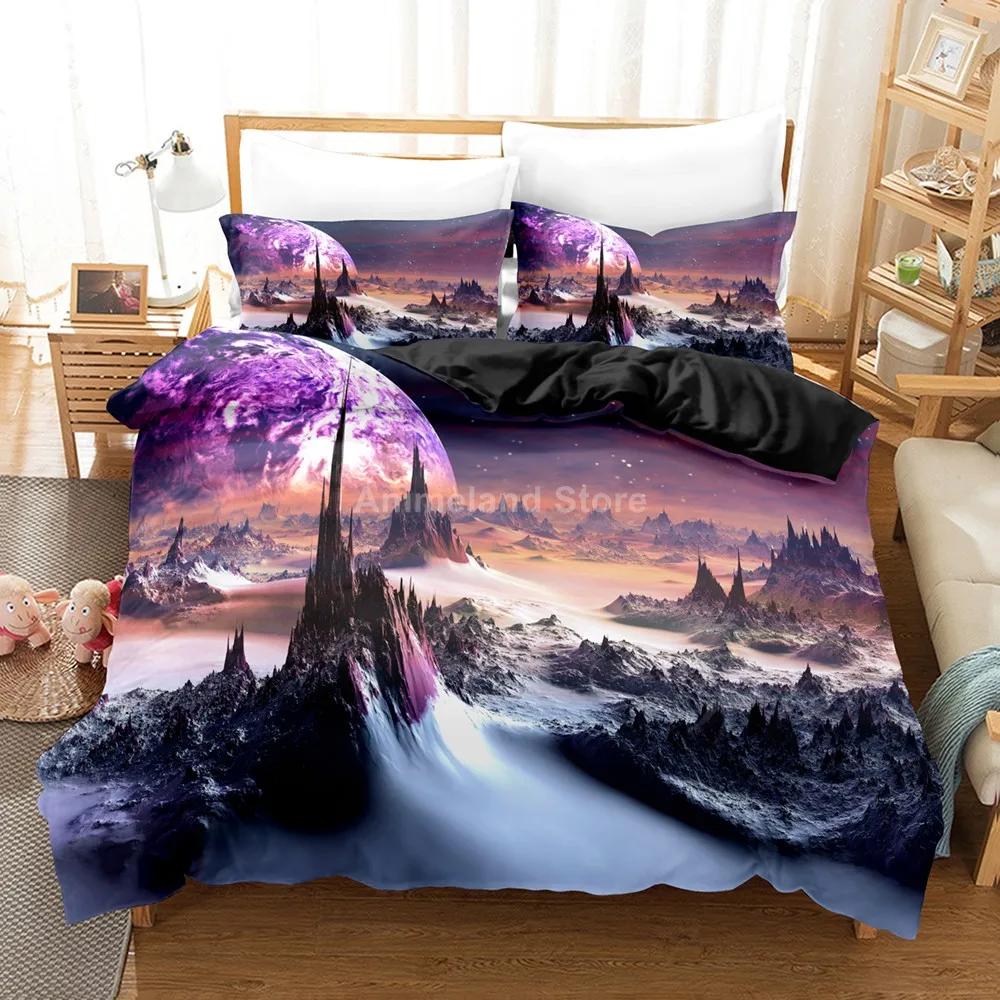 

Fantasy Scenery Planet 3d Bedding Set Bed Linen Quilt Duvet Cover Sets Home Textile Decor Twin Single Queen King Size Luxury