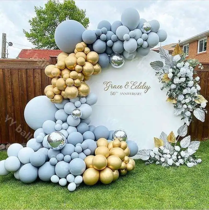 

DIY Global Baby Shower воздушные шары-гирлянды арочный комплект, серебристый, серый, золотой шар для украшения свадьбы, дня рождения