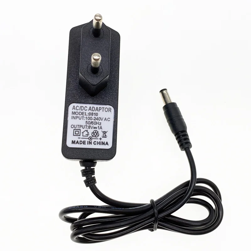 AC/DC адаптер AC 100 240V DC 8 V 0.5A 1A 2A 3A конвертер питания Вольт зарядное устройство