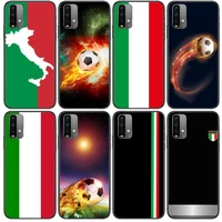 italian flag football phone case for xiaomi redmi 11 lite 9c 8a 7a pro 10t 5g anime cover mi 10 ultra poco m3 x3 nfc 8 se cover
