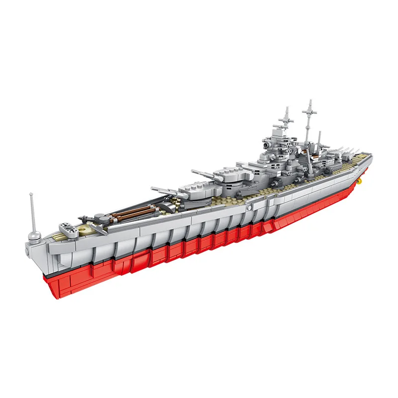 Военная модель Второй мировой войны серии Bismarck HMS капот класс боевой автомат