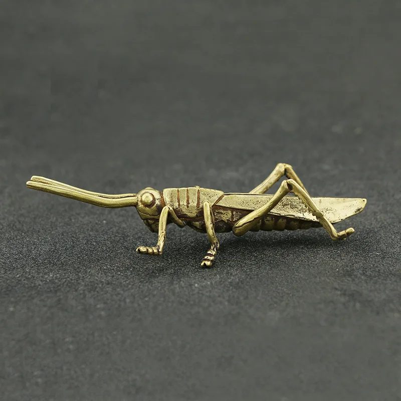 

Медная скульптура саранчи, орнамент, латунный Кузнечик животных, винтажные фигурки, домашняя статуя, ремесла, украшения для стола, аксессуа...