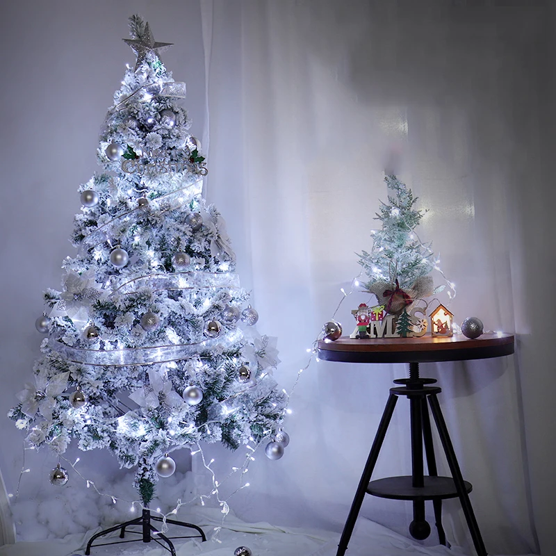 

Christmas Trees Fairy Lights Artificial Christmas Ornaments Outdoor 2021 Novelty 1st Arbol De Navidad Grande Home Decoration