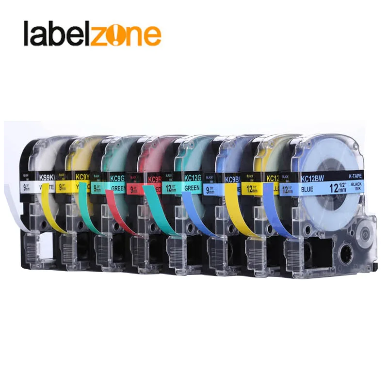 Многоцветная лента для этикеток совместимая с Epson SS12KW/LC 4WBN SS9KW ST12KW ST9KW SC12YW|tape