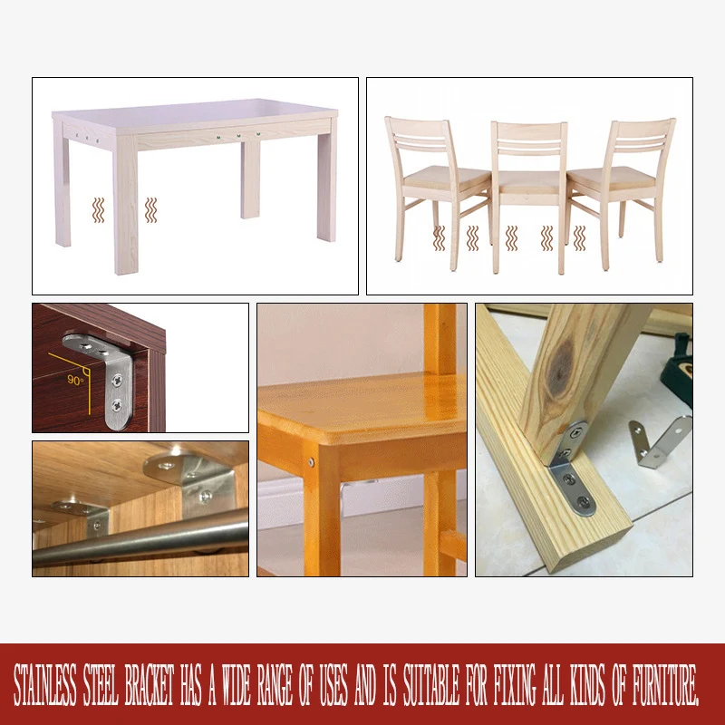 Высокое качество нержавеющая сталь l образный угловой код правая угловая скобка