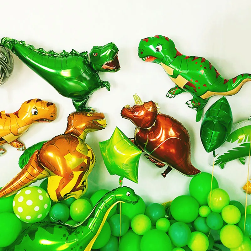 Динозавр тема вечерние balons Алюминиевая Пленка воздушный шар украшения для