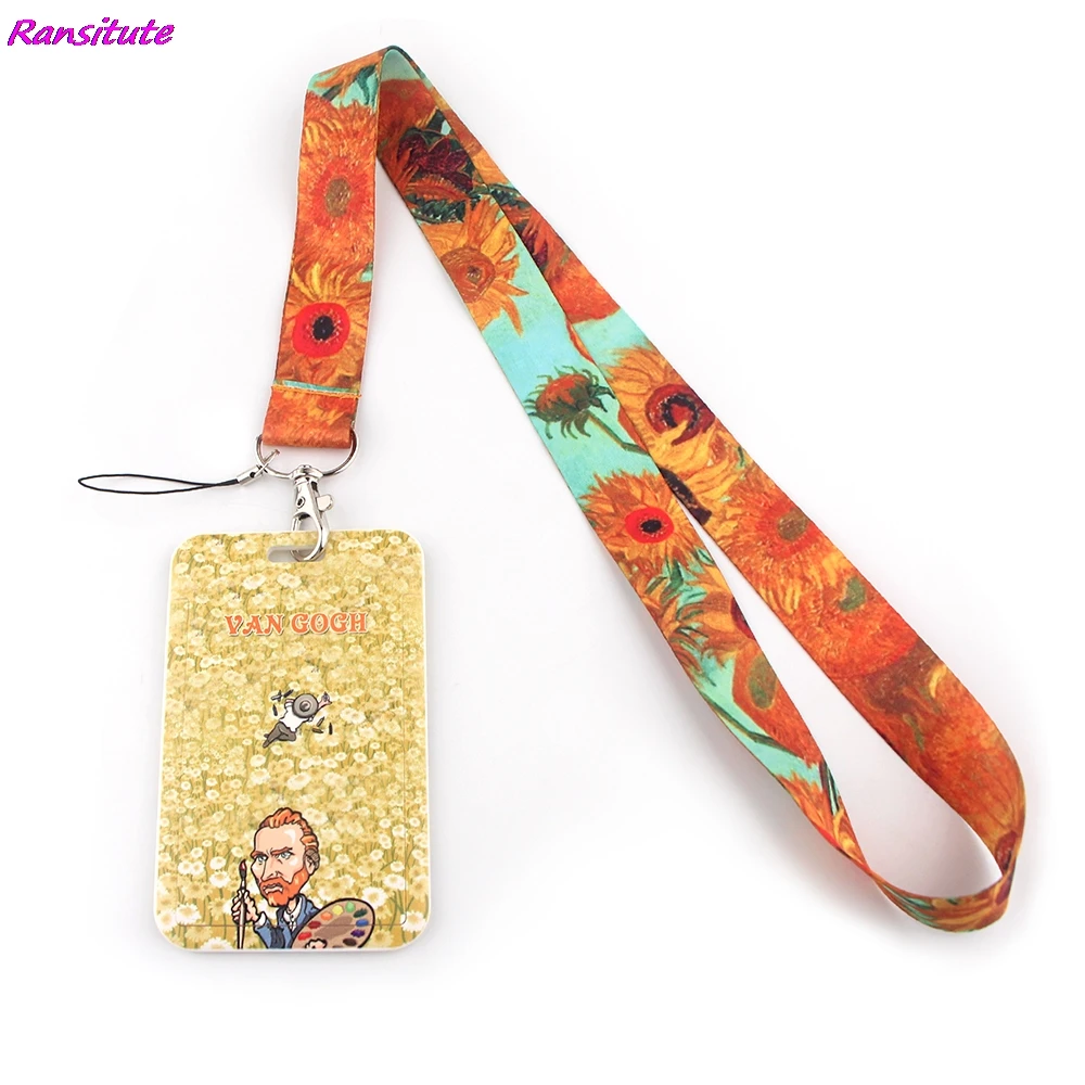 Чехол-накладка для пропуска на автобус Ransitute R1386 с изображением Ван Гога