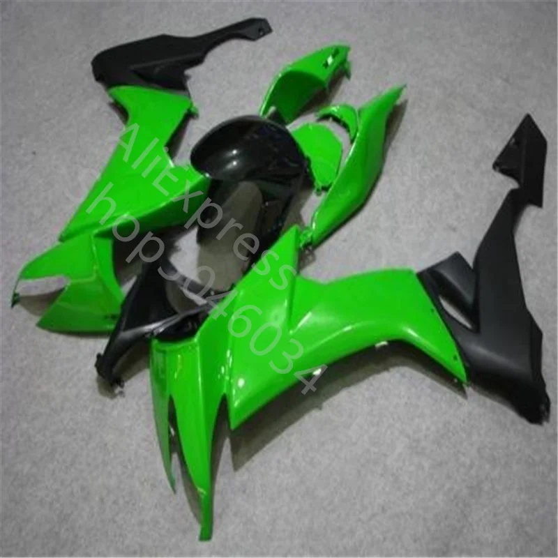 

Изготовленные на заказ Обтекатели для мотоциклов Kawasaki ZX10R 2008 2009 2010, Обтекатели с зеленым и черным корпусом Ninja ZX 10R 08-10