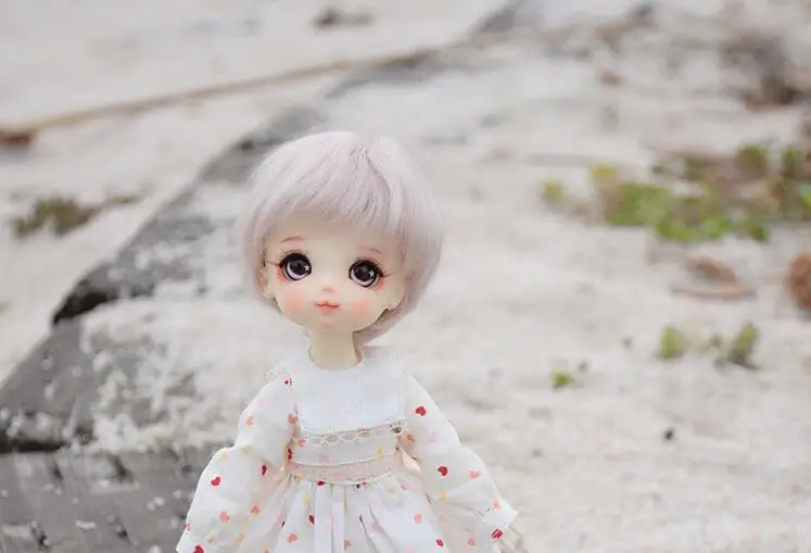 Детская игрушка BJD DD SD MSD 1/8 1/12 ob11 аксессуары для кукол розовый золотой мохеровый