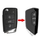 Модифицированный дистанционный ключ MQB для ключа Golf 8 MK8, чехол для ключа с дистанционным управлением для VW Golf MK7, Jetta, Tiguan, Polo, Touran, MQB, Чехол для автомобильного сиденья Skoda