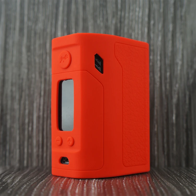 2 шт силиконовый чехол для Wismec Reuleaux rx300 текстура кожи резиновый рукав защитный