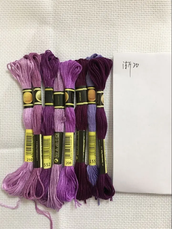 Cxc вышивка крестиком нитки уникальный Стиль 8 для вышивания декоративным стежком нитки мулине шитье, моток пряжи ремесло градиент Цвет - Цвет: 20