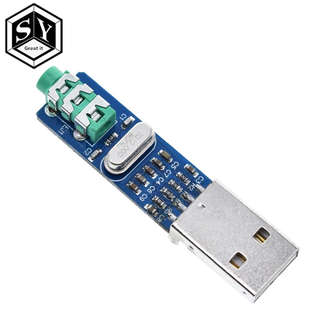 Звуковая карта GREAT IT 5V Mini PCM2704 USB DAC HIFI Power Decoder Board модуль для Arduino Raspberry Pi 16 бит |