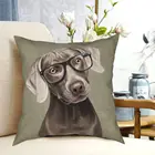 Г-н Weimaraner собака подушка чехол Печатный чехол для подушки из полиэстера украшения подушки Чехол для стула, квадратный 40*40 см