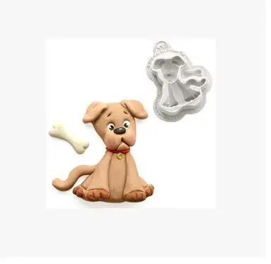 

1pc dog cake mold fondant mold silicone mould cake decorating tools DIY cake baking Tools FTM1452
