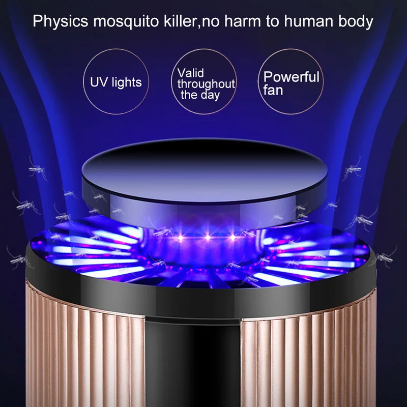 Электрический москитный убийца с лампой-ловушкой без химических веществ