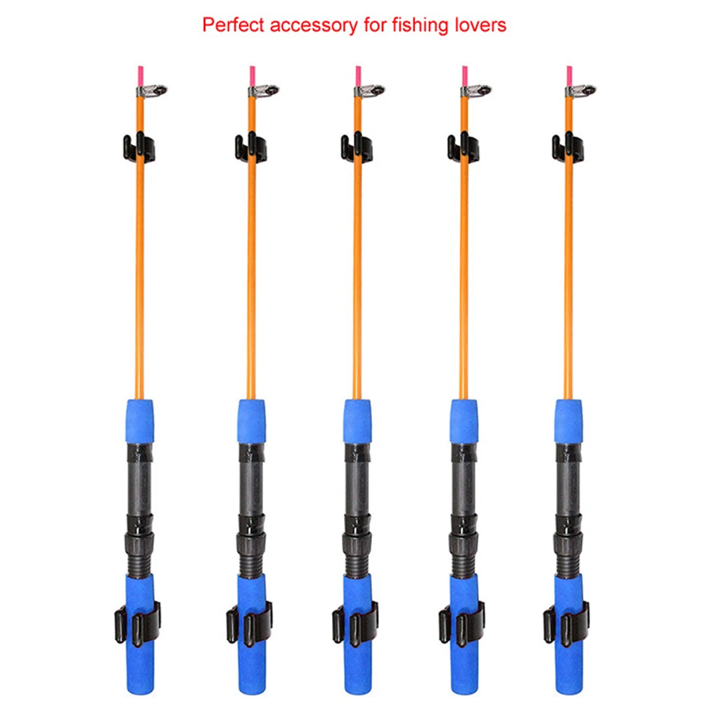 

10pcs Portable Wall-Mounted Fishing Rod Holder Nylon Fishing Rod Display Holder Accessories Fishing Rod Clips Organizer