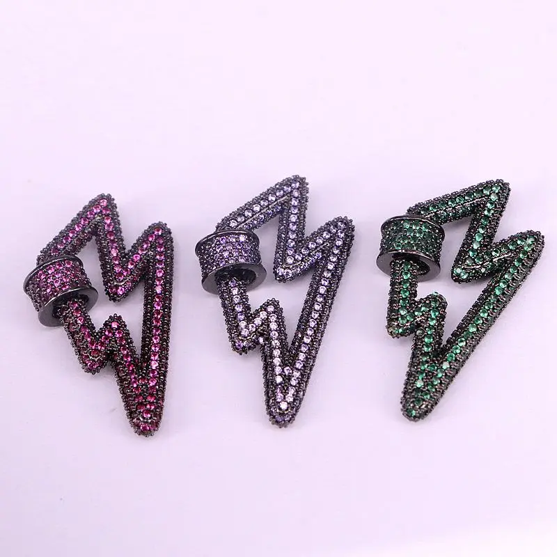 3 шт. разноцветные застежки для ювелирных изделий карабин с микрозакрепкой из