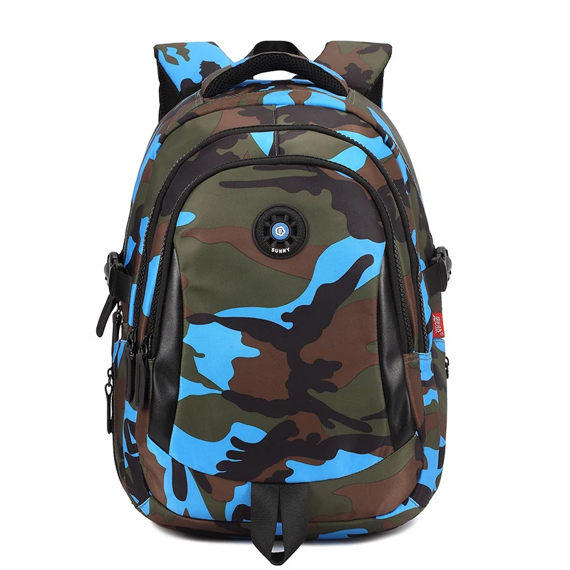 

Pupils Schoolbags Tide Camouflage School Bags Children's Burden Waterproof Backpack Women