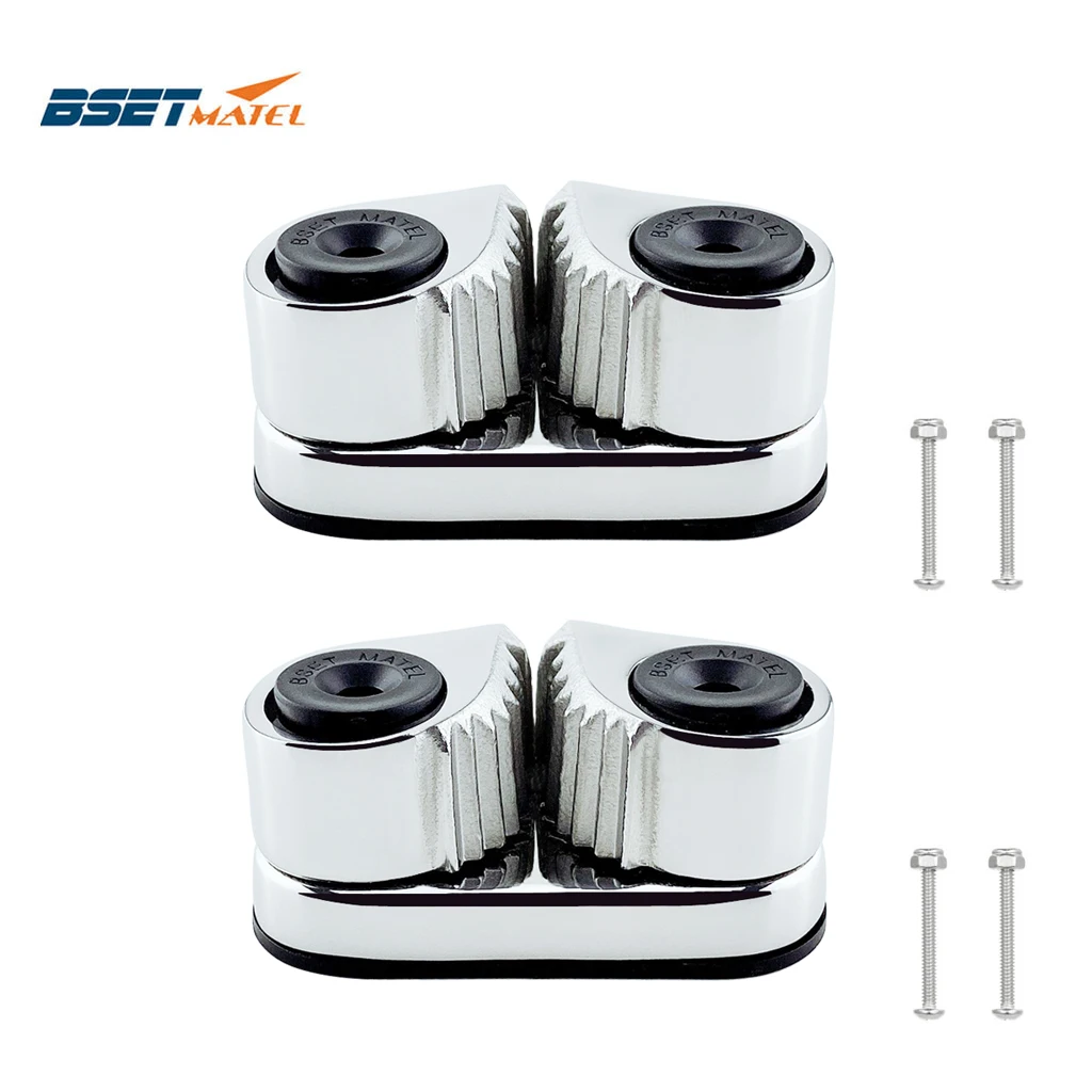 

2PCS 316 Stainless Steel 2 Row Matic Ball Bearing Cam Cleat Pilates Equipment Marine Boat Fast Entry Rope Wire Fairlead Sailboat