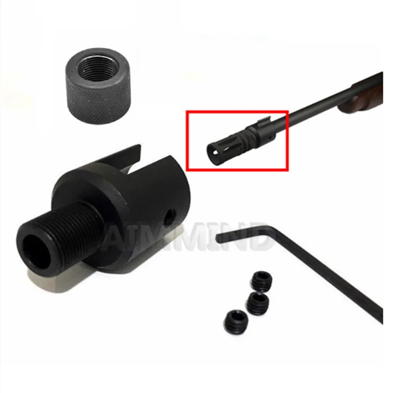 Концевой Резьбовой Адаптер 1/2x28 для Ruger 10/22 резьбовой адаптер с рифленой стальной