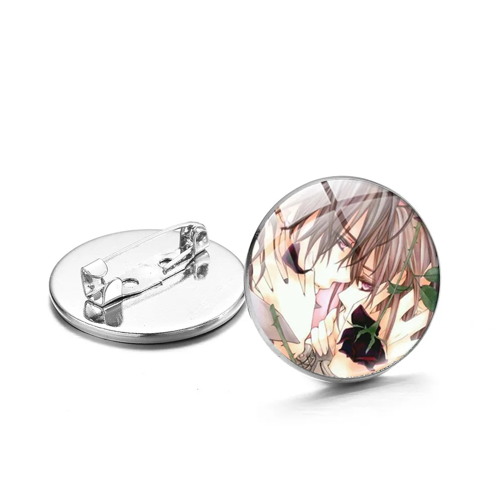 В виде милого героя Аниме Code Geass Круглый купол стеклянный броши на булавке в