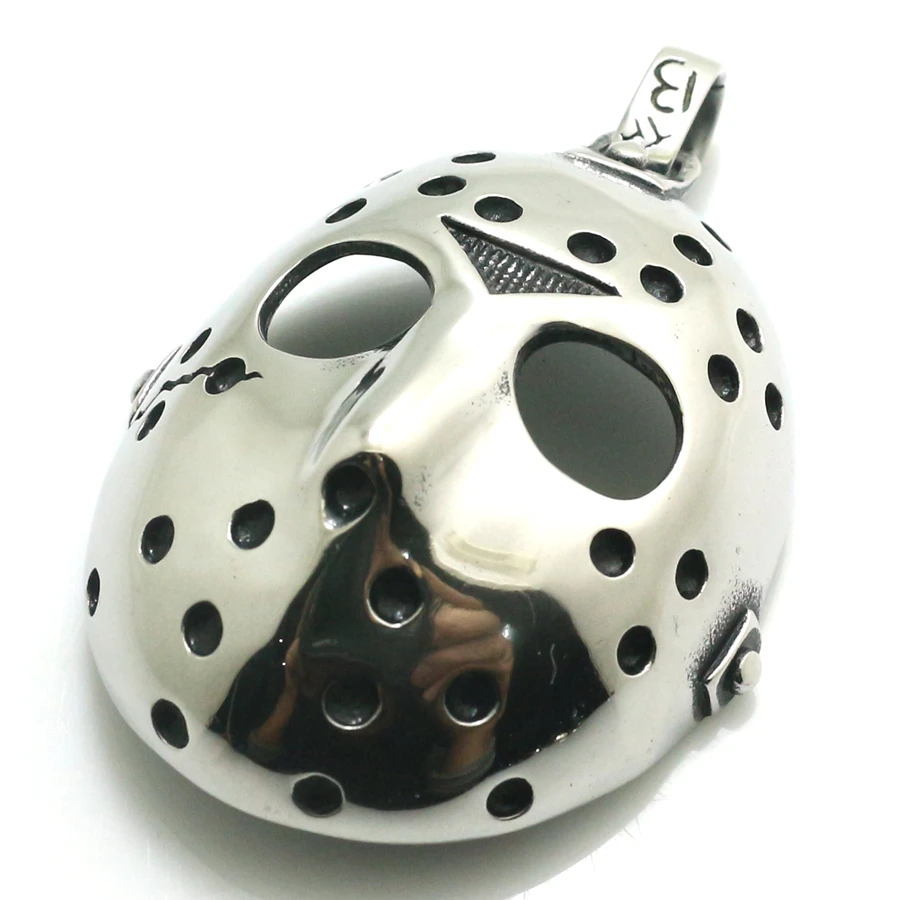 Мужская крутая большая Байкерская маска из нержавеющей стали 316L Панк Готическая