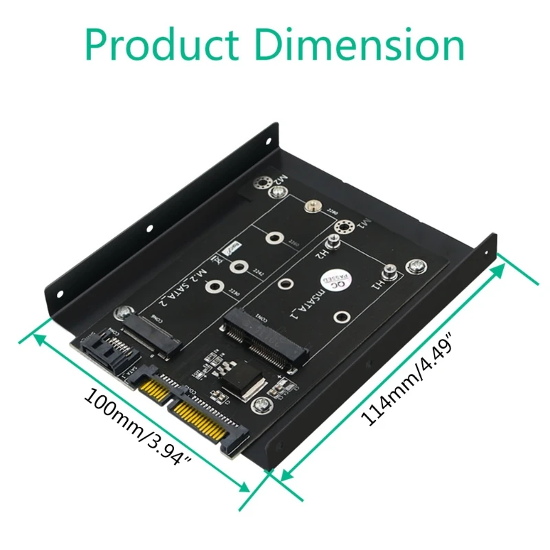 

XX9A High Speed SATA3 Connector Adapters with with 3.5 inch Hard Disk Bracket 6Gbps Mass Storage Interface Computer Parts