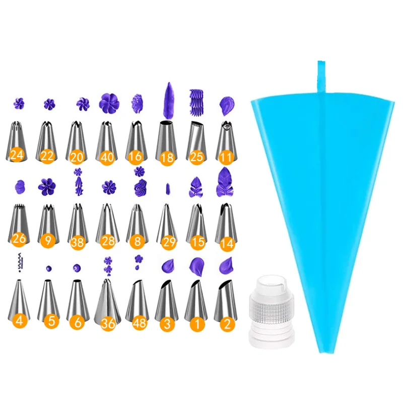 

Кондитерские насадки для украшения торта, 26 шт.