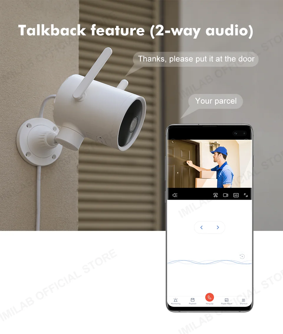 Цена IP-камера Imilab EC3 с поддержкой Wi-Fi, 1080P