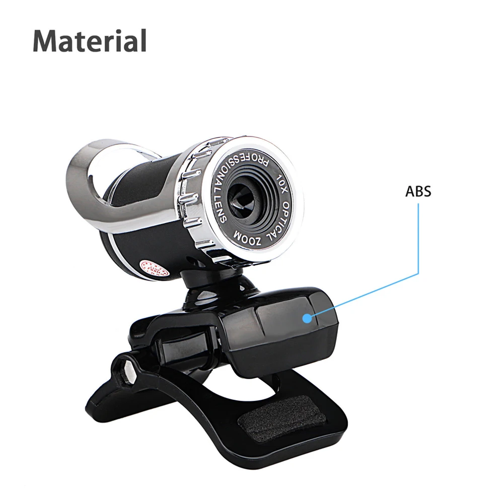 USB 2.0 Support Windows Sound Absorption Microphone Laptop Clip On HD PC 12 Megapixels Desktop Webcam Camera | Компьютеры и офис