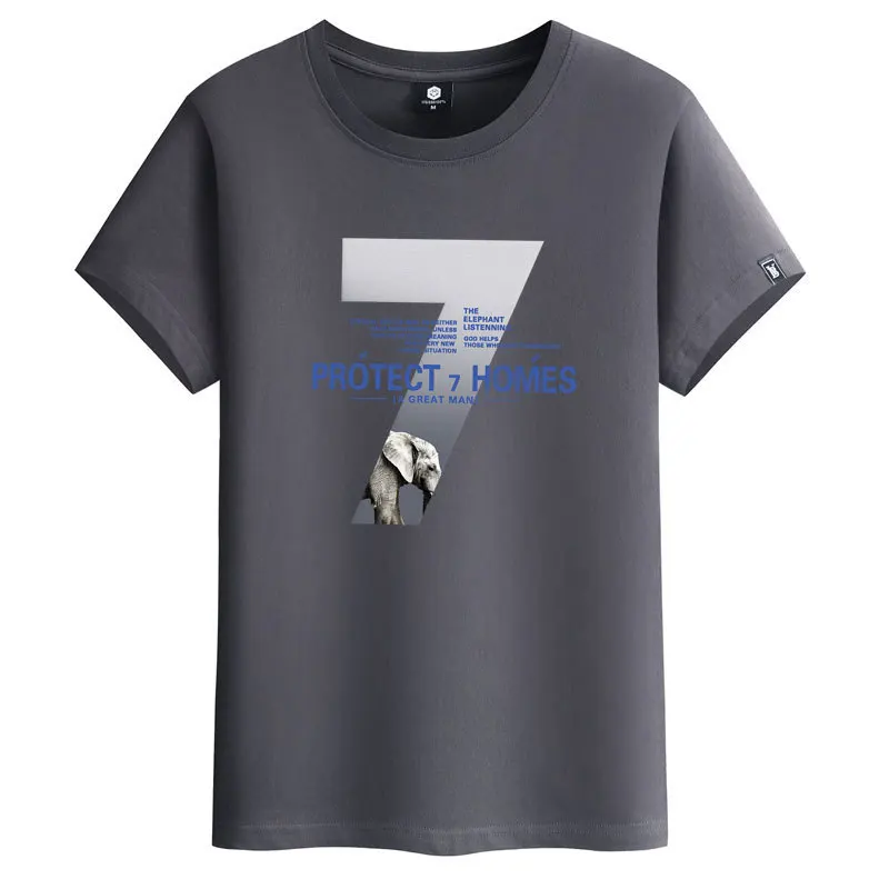 

2021 New Korean S-6xl Simple Casual Trend Handsome Men Ins Shirt S-6xl Plus Size Loose Men Short-sleeved T-shirt Free Shipping