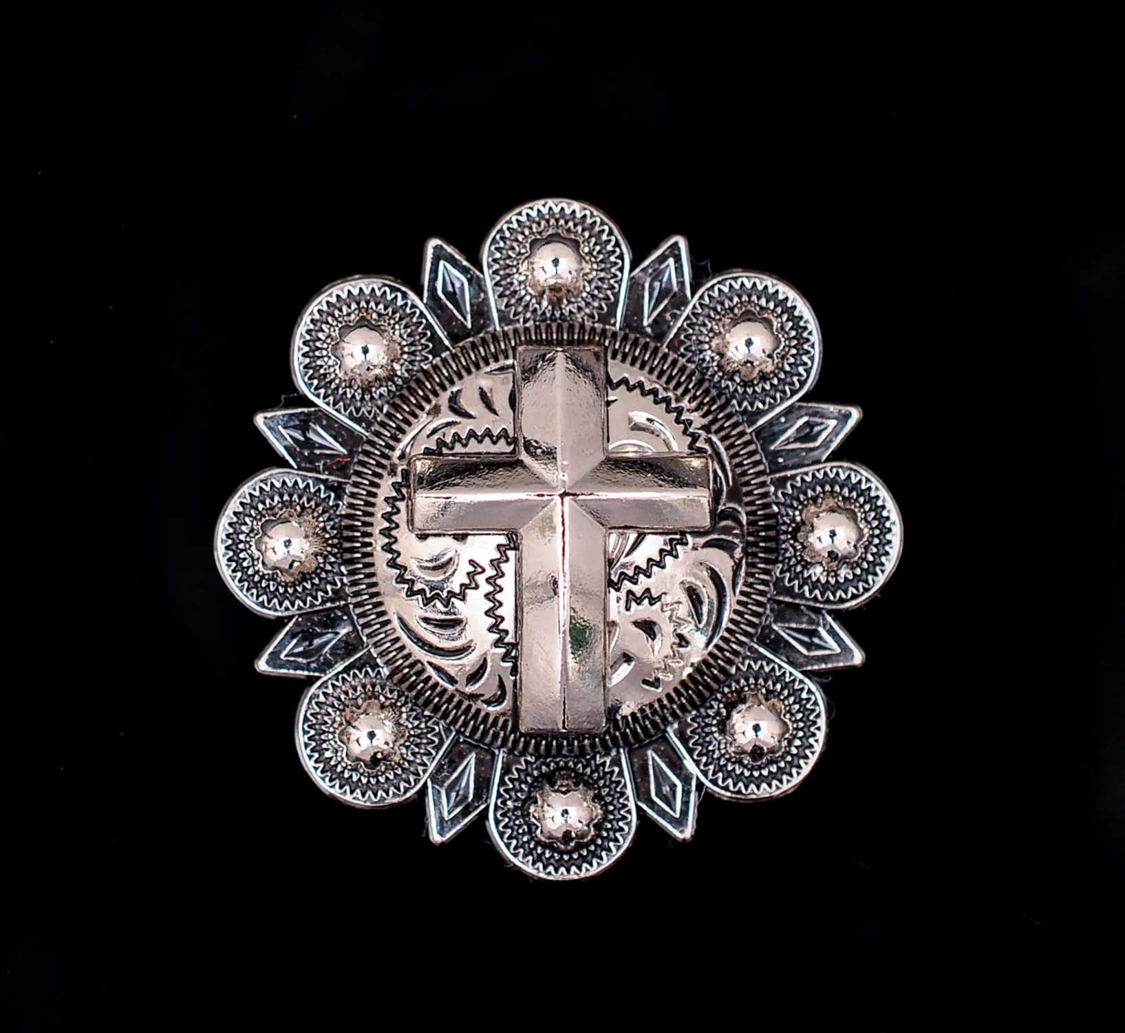 6X сверхмощный серебристый двухцветный крестообразный цветок с ягодами