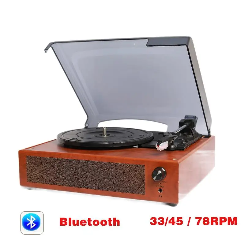 Bluetooth Колонка в стиле ретро аудиовыход 33/45/78 об/мин|Виниловые проигрыватели| |