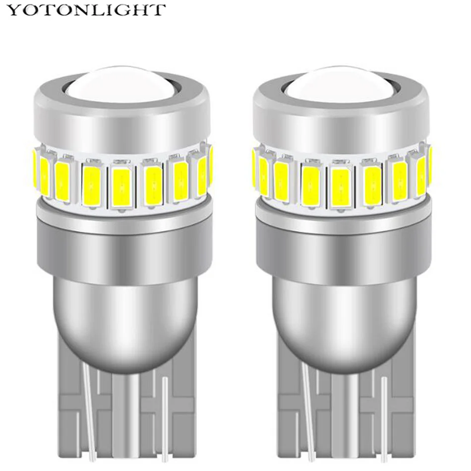 

2x 1200Lm T10 W5W Led Canbus 4014 3030 SMD For Car Interior Lights Reading Packing Dome Plate Auto Lamp Bulb 3w White 12V 6000K