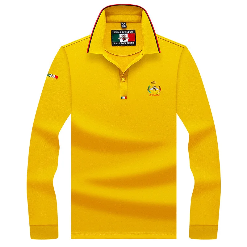 

men's Long sleeve polo shirt New poloshirts plus size YP8930