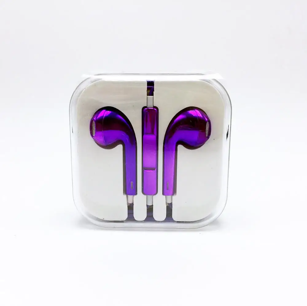 Проводные красочные стерео наушники-вкладыши с микрофоном наушники