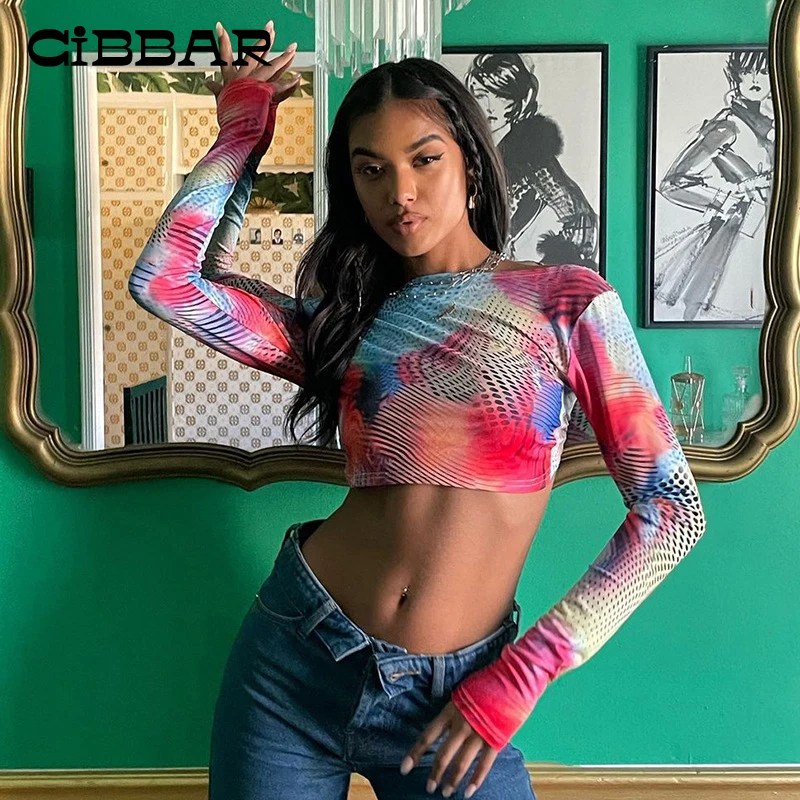 

CIBBAR Harajuku O Neck Y2K Slim T Shirt Women Autumn Sexy Backless Bandage Long Sleeve Skinny Cropped Top Aesthetic Streetwear