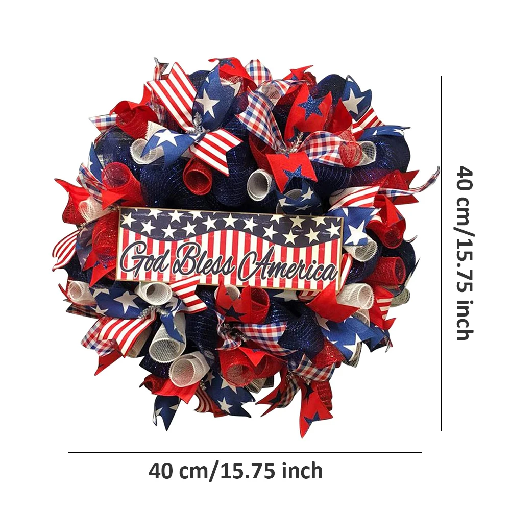 

American Eagle Wreath Keep America Great - Patriotic Wreath For Front Door Election Vote President Home Decor USA Wreath