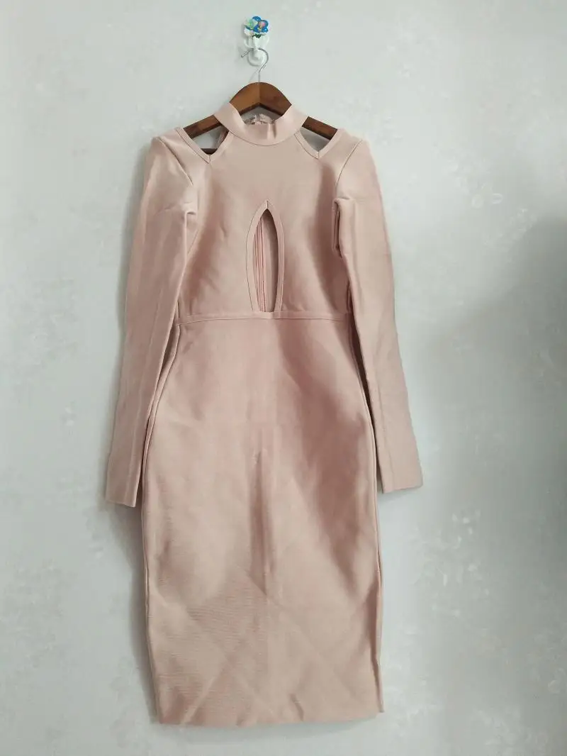 Женское облегающее платье с длинным рукавом Клубное Новое Привлекательное