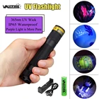 Светодиодный ультрафиолетовый фонарик, перезаряжаемый Ультрафиолетовый Невидимый фонарь для пятен, охоты, маркер, на батарее 18650