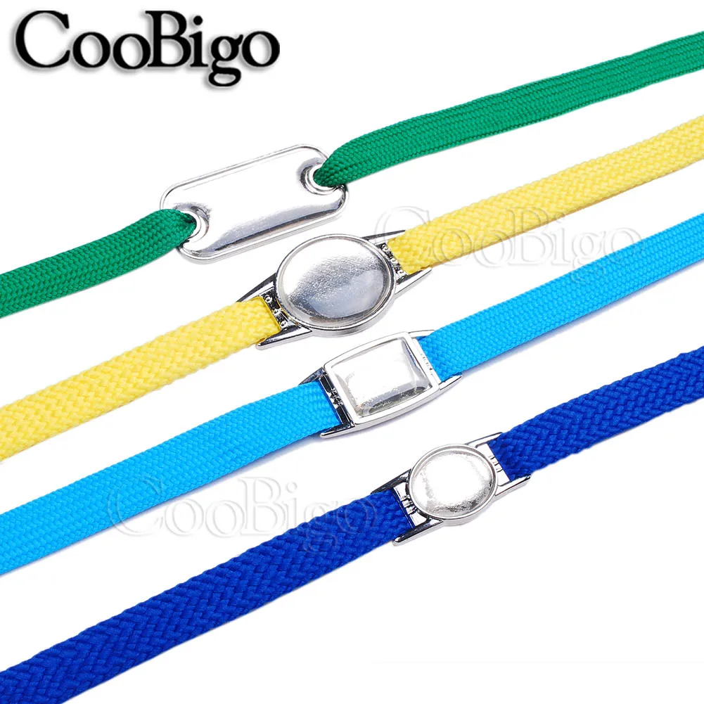 Партиями по 5 комплектов пустой Подвеска для шнурков с прозрачной эпоксидной