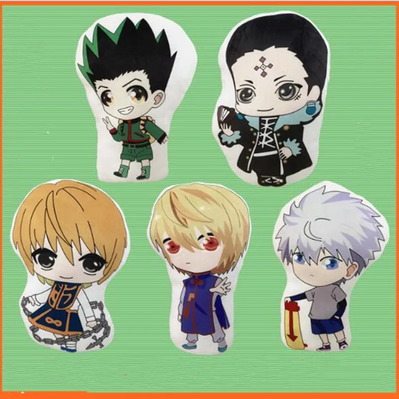 

Плюшевые игрушки Hunter X Hunter Hisoka Zoldyck, аниме, киллуа золдик, Гон, чудак, кукла подушка, для детей, подарок на день рождения, 45 см